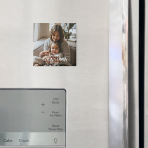 Aimant Photo personnalisé et texte personnalisé Grand-mèr