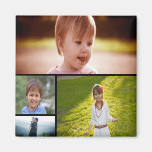 Aimant photo personnalisé quatre