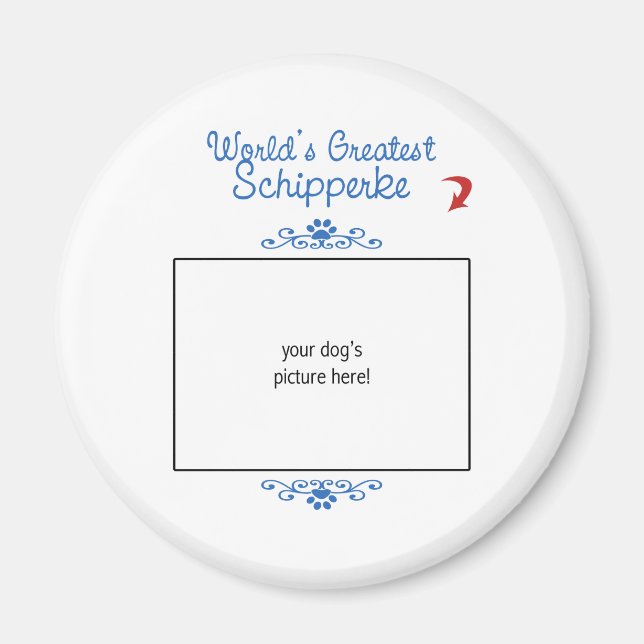 Aimant Photo personnalisée ! Monde le plus grand Schipper (Devant)