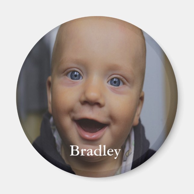 Aimant Photo personnalisée pour bébé (Devant)