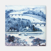 aimant photo porcelaine vintage chinoise