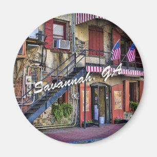 Aimant Photo vintage de voyage de la Géorgie de la savan