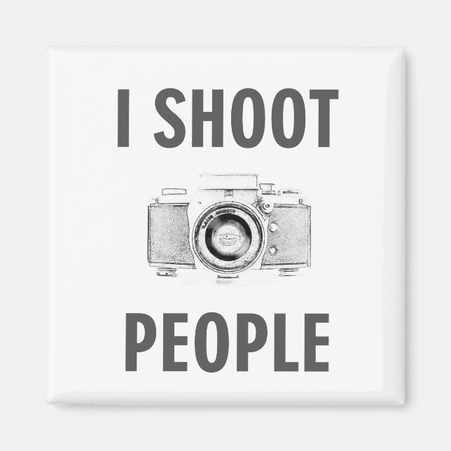 Aimant photographe photographe photo texte amusant (Devant)