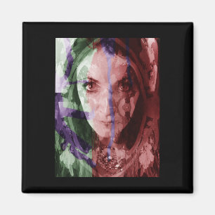 Aimant Photographie Filtrée Peinture Femme Portrait Stic