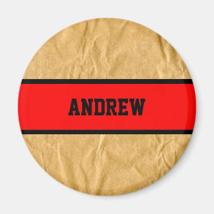 Aimant Photographie - Papier à enveloppement Crinkly + vo