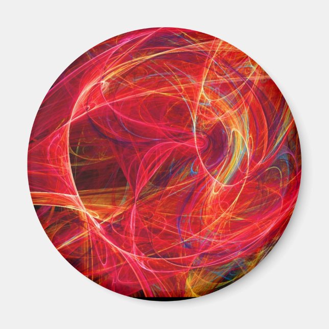 Aimant PHOTON CRAZÉ, Rouge Orange Jaune (Devant)