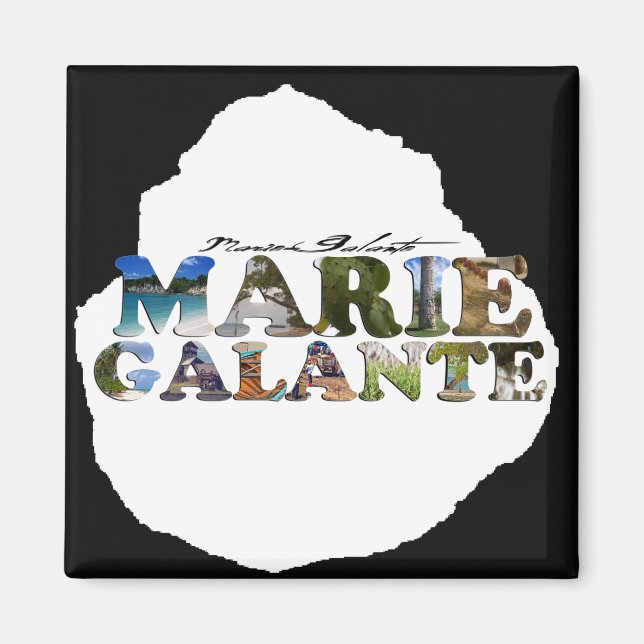 Aimant Photos de Marie-Galante (Devant)