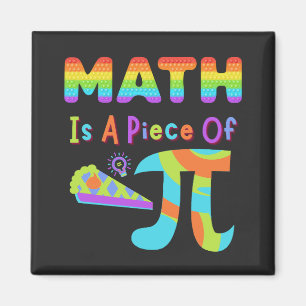 Aimant Pi Day 2023 Math Est Une Pièce De Pi Rainbow Lette