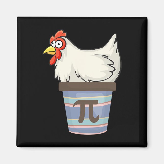 Aimant Pi Day 2025 Math Lover Mathématiques Pot de poulet (Devant)
