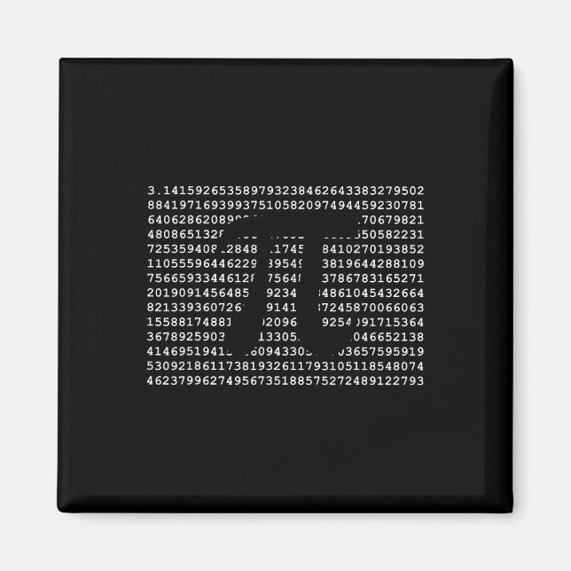Aimant Pi Day 3.14 Cool Funny Nerd Geek math (Devant)