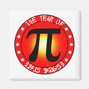 Aimant Pi Day - Année de Pi 3/14/15 9:26:53