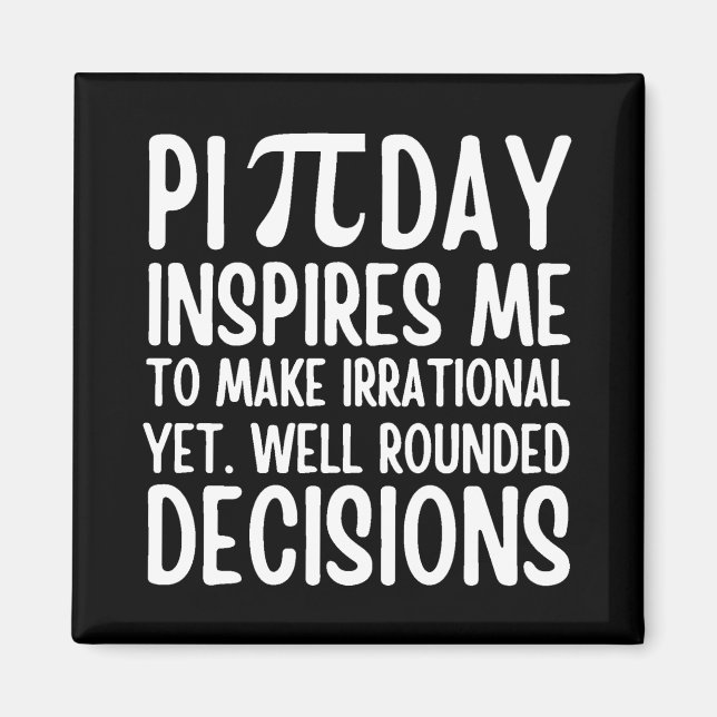 Aimant Pi Day Funny (Devant)