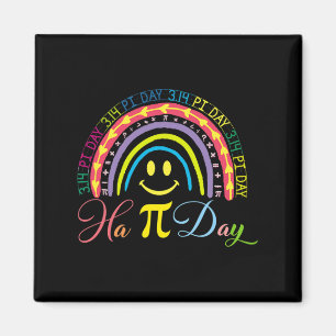 Aimant Pi Day Math Number Rainbow Happy Pi Day Fun Smile