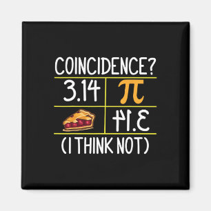 Aimant Pi équivaut à la coïncidence de tarte Je ne pense 