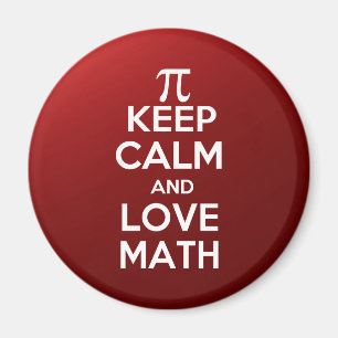 Aimant Pi gardent le calme et les maths d'amour