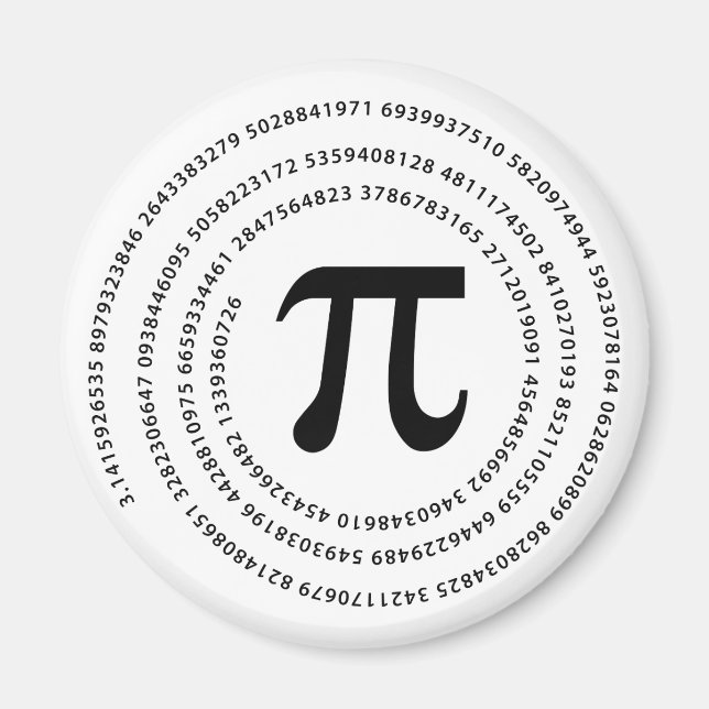 Aimant Pi Number (Devant)