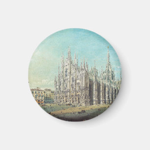 Aimant Piazza del Duomo à Milan par Carlo Bossoli