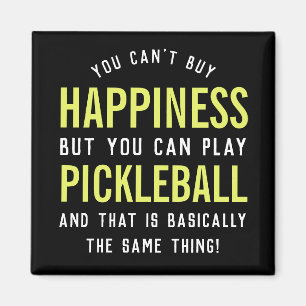 Aimant Pickleball est Bonheur Cadeau drôle de Pickleball