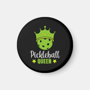 Aimant Pickleball Queen Funny Pickball Ball Queen