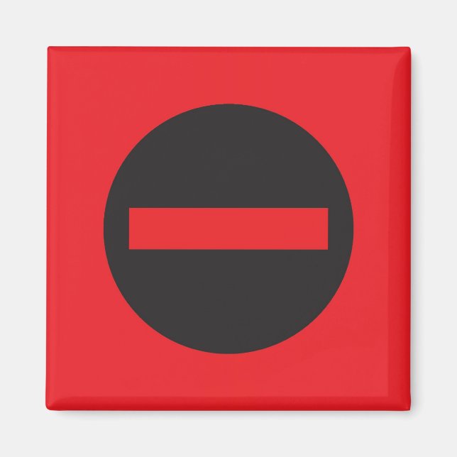 Aimant Pictogramme, Ne pas entrer (Devant)