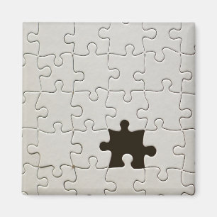 Aimant Pièce de puzzle blanche manquante