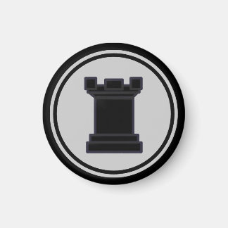 Aimant Pièce d'échecs Roche noire