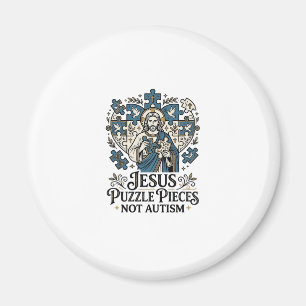 Aimant Pièces de puzzle Jésus pas autisme Pièces de puzzl