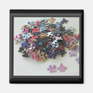 Aimant Pièces de puzzle multicolores