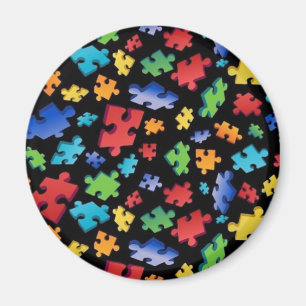Aimant Pièces de puzzle sensibilisation sur l'autisme