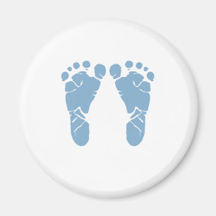 Aimant Pieds bébé bleus
