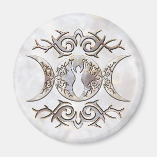 Aimant Pierre de la lune triple de lune