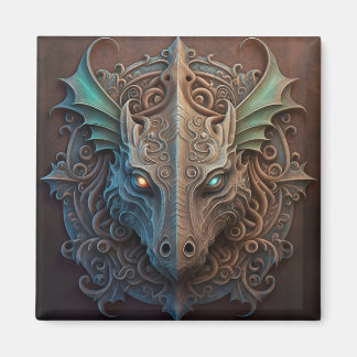 Aimant Pierre médiévale Gargoyle Dragon Carturage
