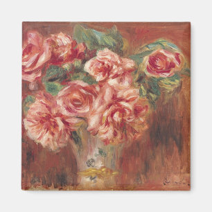 Aimant Pierre roses de Renoir un   dans un vase