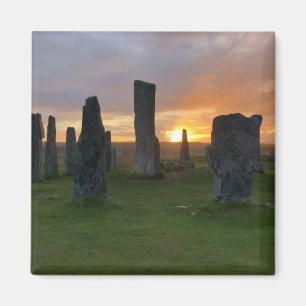 Aimant Pierres debout de Callanish au lever de soleil -