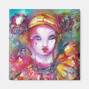 Aimant PIERROT/masques vénitiens de mascarade