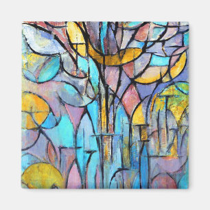 Aimant Piet Mondrian Trees