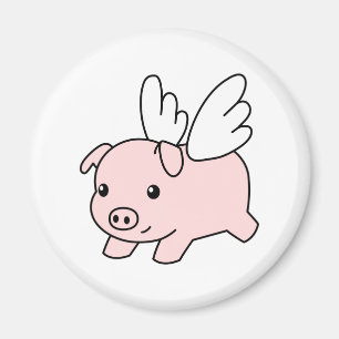 Aimant Pig volant - Piglet avec ailes