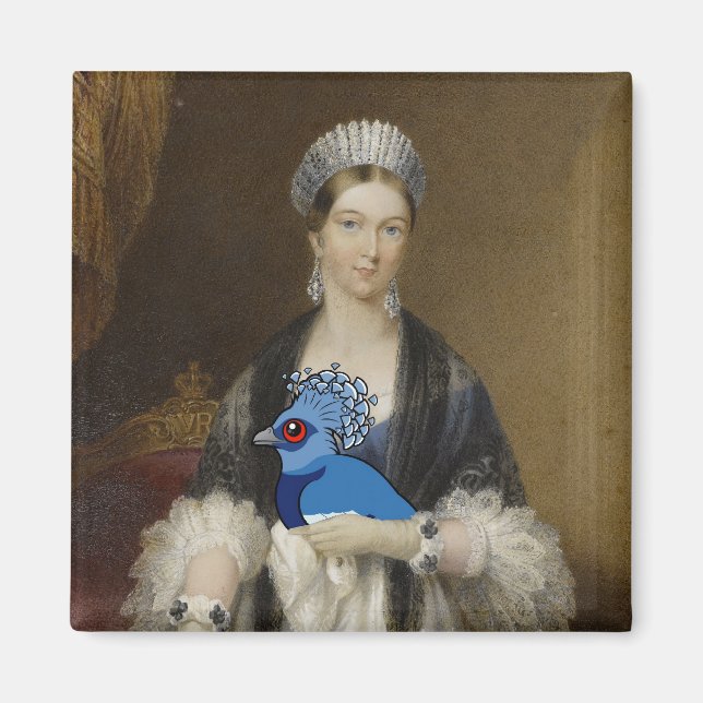 Aimant Pigeon couronné de la reine Victoria (Devant)