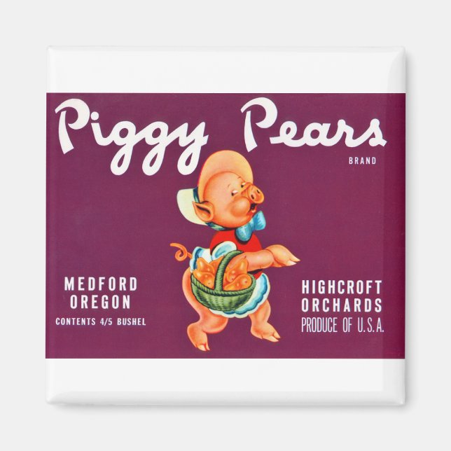 Aimant Piggy Pears (Devant)