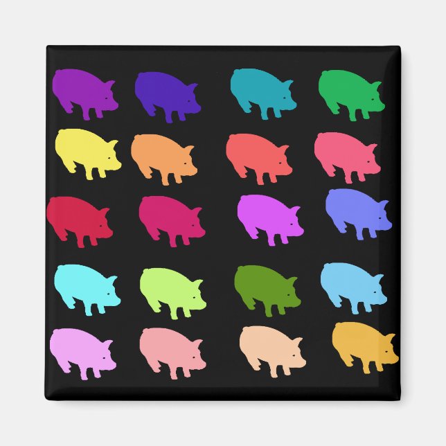 Aimant Pigs de Rainbow (Devant)