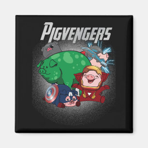 Aimant Pigvengers Assembler Super Animal Hero Pig Amateur