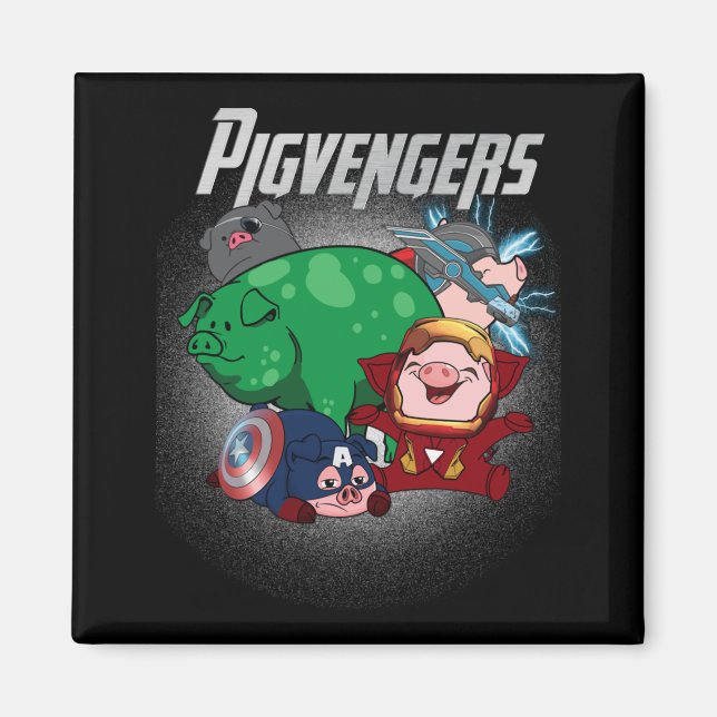 Aimant Pigvengers Assembler Super Animal Hero Pig Amateur (Devant)