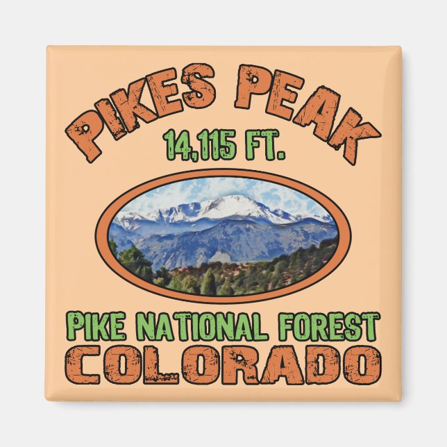 Aimant Pikes Peak, Colorado (Devant)
