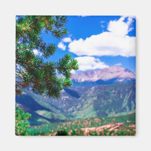 Aimant Pikes Peak vu du jardin des dieux