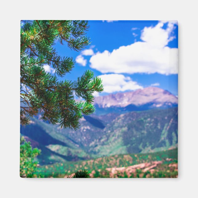 Aimant Pikes Peak vu du jardin des dieux (Devant)