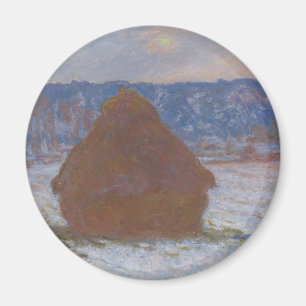 Aimant Pile de blé (Effet de neige, Jour couvert) (1890-9