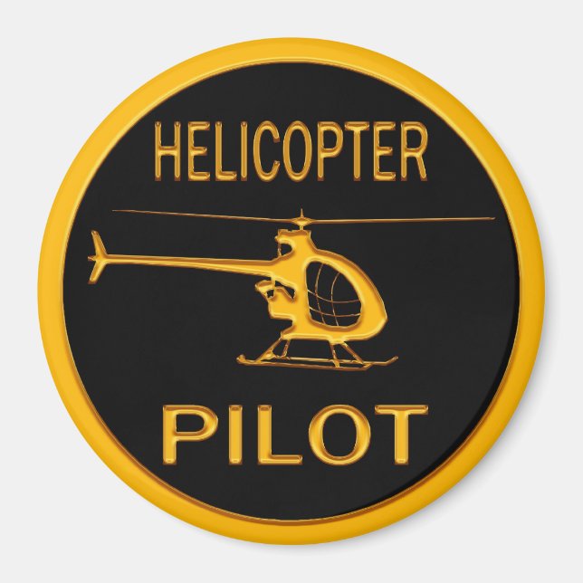 Aimant Pilote d'hélicoptère (Devant)