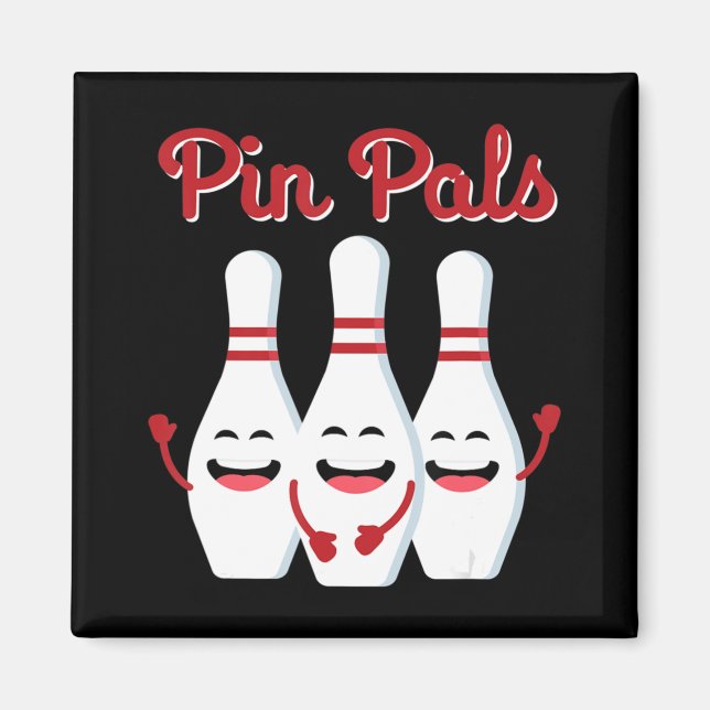 Aimant Pin Pals Cute Bowling Pour Hommes Femmes Et Enfant (Devant)
