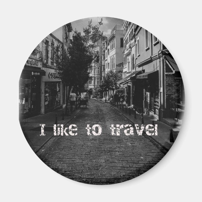 Aimant Pin"s I like travel (Devant)