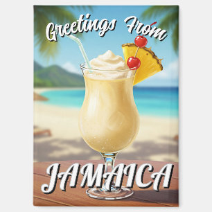 Aimant Pina Colada Jamaica Beach Travel